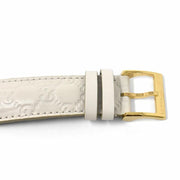  Shop Authentic Gucci G Timeless Quartz White Dial White Leather Strap Watch For Women - YA1264033A - Luxxuri