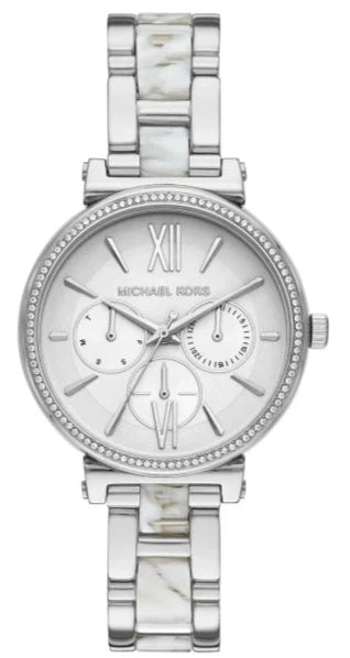  Shop Authentic Michael Kors Sofie Analog White Dial Silver Steel Strap Watch For Women - MK4345 - Luxxuri