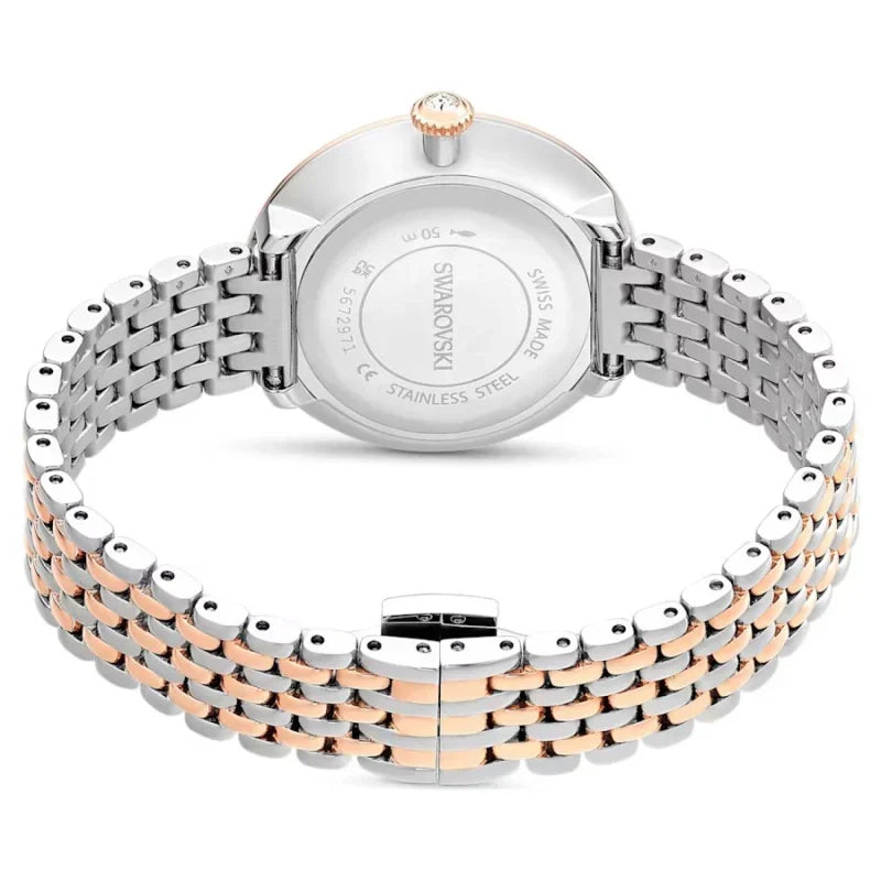  Shop Authentic Swarovski Certa Crystals Silver Dial Two Tone Steel Strap Watch for Women - 5672971 - Luxxuri