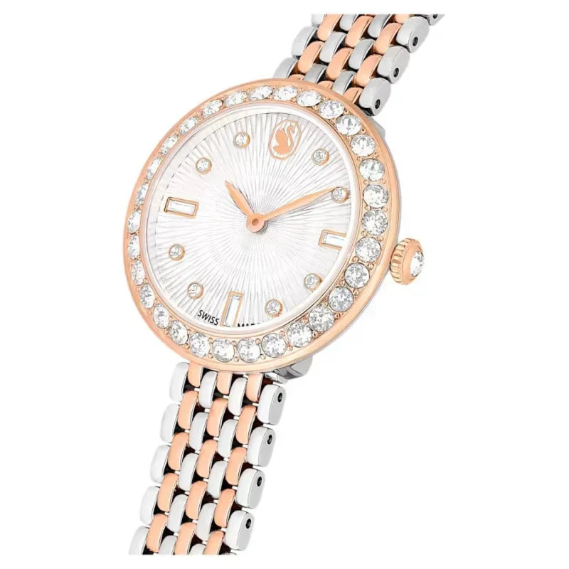  Shop Authentic Swarovski Certa Crystals Silver Dial Two Tone Steel Strap Watch for Women - 5672971 - Luxxuri