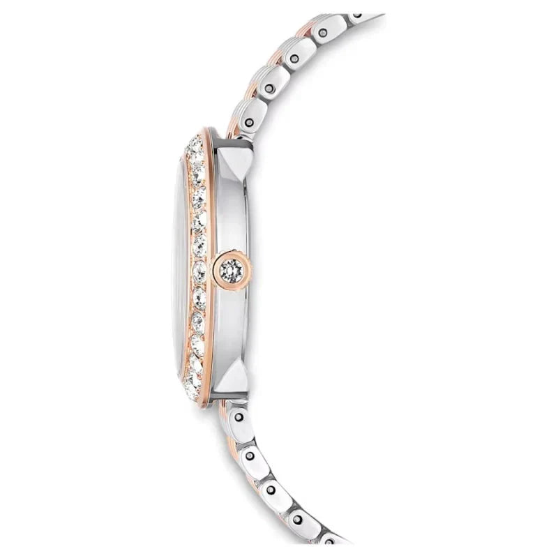  Shop Authentic Swarovski Certa Crystals Silver Dial Two Tone Steel Strap Watch for Women - 5672971 - Luxxuri