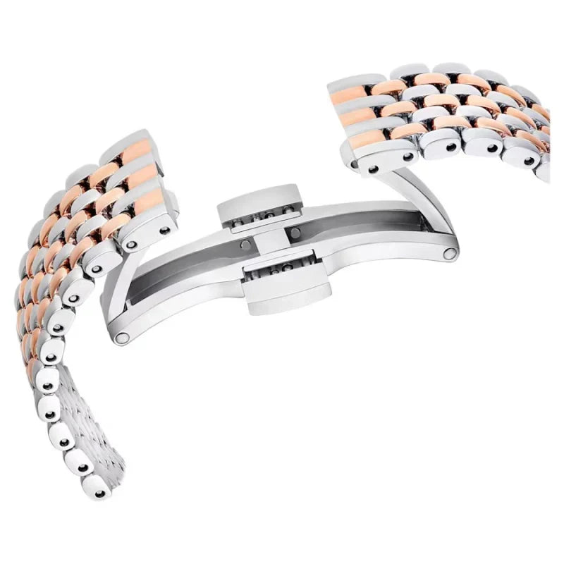  Shop Authentic Swarovski Certa Crystals Silver Dial Two Tone Steel Strap Watch for Women - 5672971 - Luxxuri