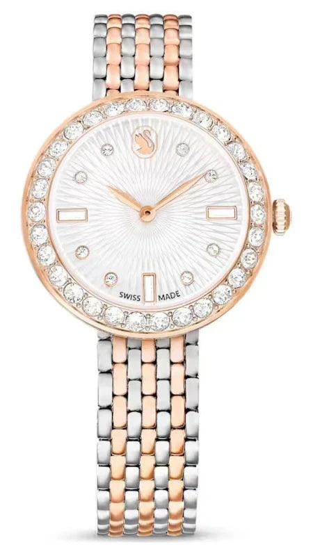  Shop Authentic Swarovski Certa Crystals Silver Dial Two Tone Steel Strap Watch for Women - 5672971 - Luxxuri