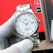  Shop Authentic Tissot Luxury Powermatic 80 Silver Dial Silver Steel Strap Watch For Men - T086.408.11.031.00 - Luxxuri