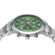  Shop Authentic Emporio Armani Renato Chronograph Green Dial Silver Steel Strap Watch For Men - AR11507 - Luxxuri