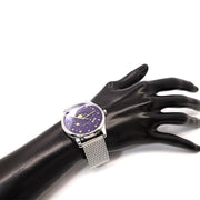  Shop Authentic Gucci G-Timeless Motifs Moon Phase Blue Dial Silver Mesh Bracelet Watch For Men - YA126328 - Luxxuri