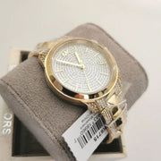  Shop Authentic Michael Kors Runway Mercer Crystals Silver Dial Gold Steel Strap Watch For Women - MK6715 - Luxxuri