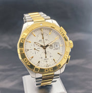  Shop Authentic Tag Heuer Aquaracer Caliber 16 Automatic White Dial Two Tone Steel Strap Watch for Men - CAY2121.BB0923 - Luxxuri