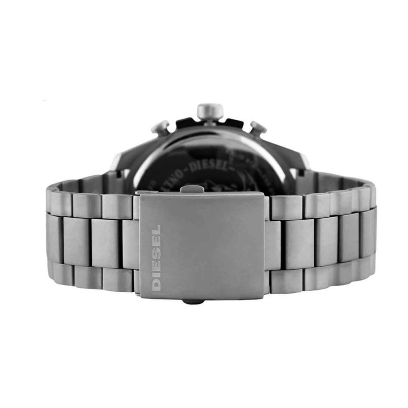  Shop Authentic Diesel Mega Chief Chronograph Silver Dial Silver Steel Strap Watch For Men - DZ4501 - Luxxuri