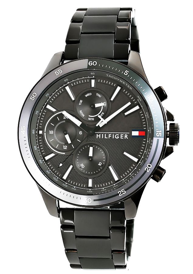  Shop Authentic Tommy Hilfiger Bank Grey Dial Grey Steel Strap Watch for Men - 1791719 - Luxxuri