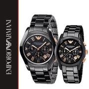  Shop Authentic Emporio Armani Chronograph Black Ceramic Stainless Steel Dial Watch For Women - AR1411 - Luxxuri