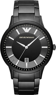  Shop Authentic Emporio Armani Renato Quartz Black Dial Black Steel Strap Watch For Men - AR11079 - Luxxuri