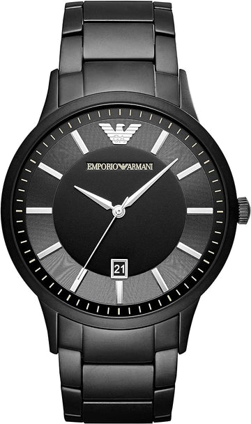  Shop Authentic Emporio Armani Renato Quartz Black Dial Black Steel Strap Watch For Men - AR11079 - Luxxuri