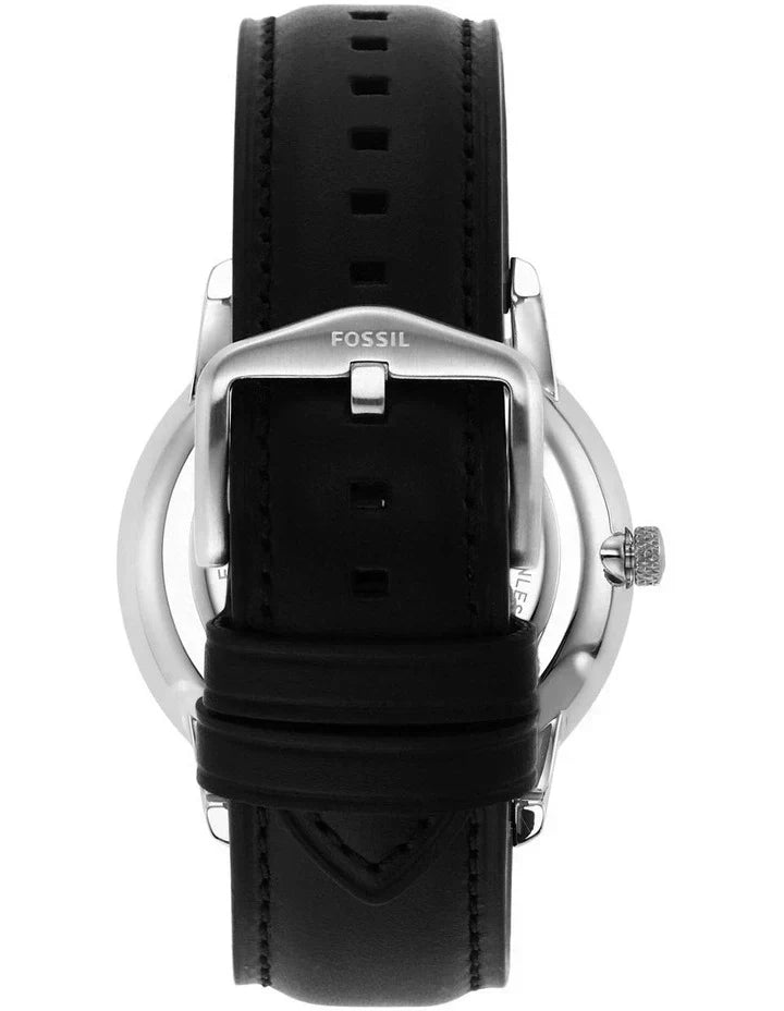  Shop Authentic Fossil Neutra Minimalist Moonphase Black Dial Black Leather Strap Watch for Men - FS5904 - Luxxuri