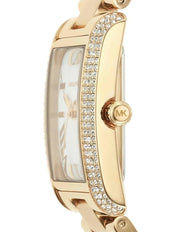  Shop Authentic Michael Kors Emery Three-Hand Crystals Silver Dial Gold Steel Strap Watch for Women - MK4643 - Luxxuri