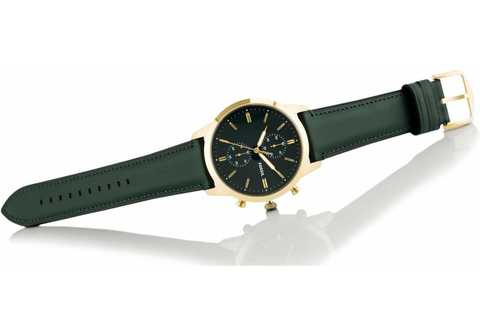  Shop Authentic Fossil Townsman Chronograph Green Dial Green Leather Strap Watch for Men - FS5599 - Luxxuri