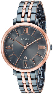  Shop Authentic Fossil Jaqueline Grey Dial Two Tone Steel Strap Watch for Women - ES4321 - Luxxuri