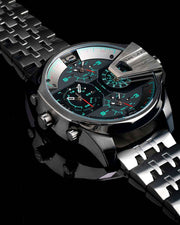  Shop Authentic Diesel Uber Chief Black Dial Grey Stainless Steel Strap Watch For Men - DZ7372 - Luxxuri