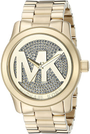  Shop Authentic Michael Kors Runway Gold Dial Gold Steel Strap Watch for Women - MK5706 - Luxxuri