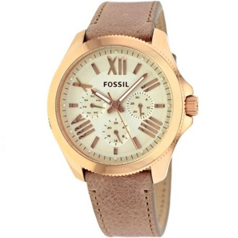  Shop Authentic Fossil Cecile White Dial Beige Leather Strap Watch for Women - AM4532 - Luxxuri