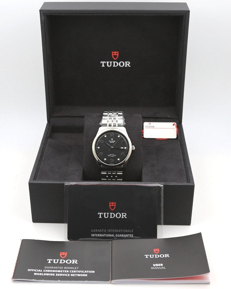  Shop Authentic Tudor 1926 Automatic Diamonds Black Dial Silver Steel Strap Watch for Men - M91650-0004 - Luxxuri