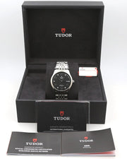  Shop Authentic Tudor 1926 Automatic Diamonds Black Dial Silver Steel Strap Watch for Men - M91650-0004 - Luxxuri