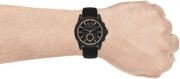  Shop Authentic Armani Exchange Outerbanks Chronograph Black Dial Black Silicone Strap Watch For Men - AX1343 - Luxxuri