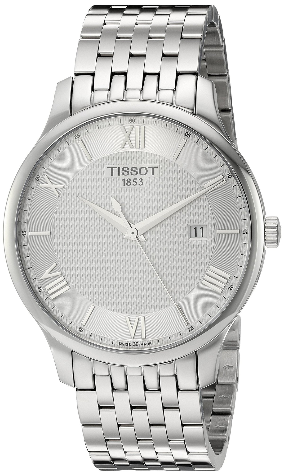  Shop Authentic Tissot T Classic Tradition Silver Dial Silver Steel Strap Watch For Men - T063.610.11.038.00 - Luxxuri