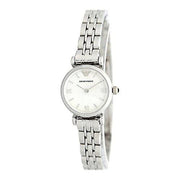  Shop Authentic Emporio Armani Gianni White Dial Silver Steel Strap Watch For Women - AR1763 - Luxxuri