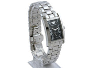  Shop Authentic Emporio Armani Classic Black Dial Silver Stainless Steel Watch For Women - AR0157 - Luxxuri