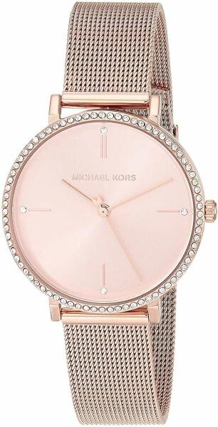  Shop Authentic Michael Kors Mini Jayne Crystals Rose Gold Dial Rose Gold Mesh Strap Watch for Women - MK7122 - Luxxuri