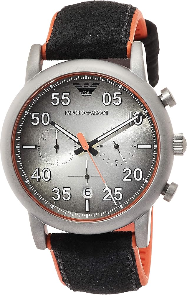  Shop Authentic Emporio Armani Chronograph Quartz Grey Dial Black Leather Strap Watch For Men - AR11174 - Luxxuri