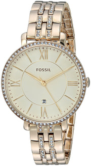  Shop Authentic Fossil Jacqueline Gold Dial Gold Steel Strap Watch for Women - ES3547 - Luxxuri
