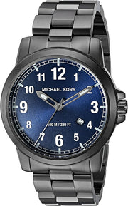  Shop Authentic Michael Kors Paxton Analog Blue Dial Grey Steel Strap Watch For Men - MK8499 - Luxxuri