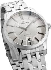  Shop Authentic Maurice Lacroix Pontos Date Automatic Silver Dial Silver Steel Strap Watch For Men - PT6148-SS002-130 - Luxxuri