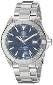  Shop Authentic Tag Heuer Aquaracer Automatic Blue Dial Silver Steel Strap Watch for Men - WAY2112.BA0928 - Luxxuri