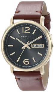  Shop Authentic Marc Jacobs Fergus Green Dial Brown Leather Strap Watch for Men - MBM5077 - Luxxuri