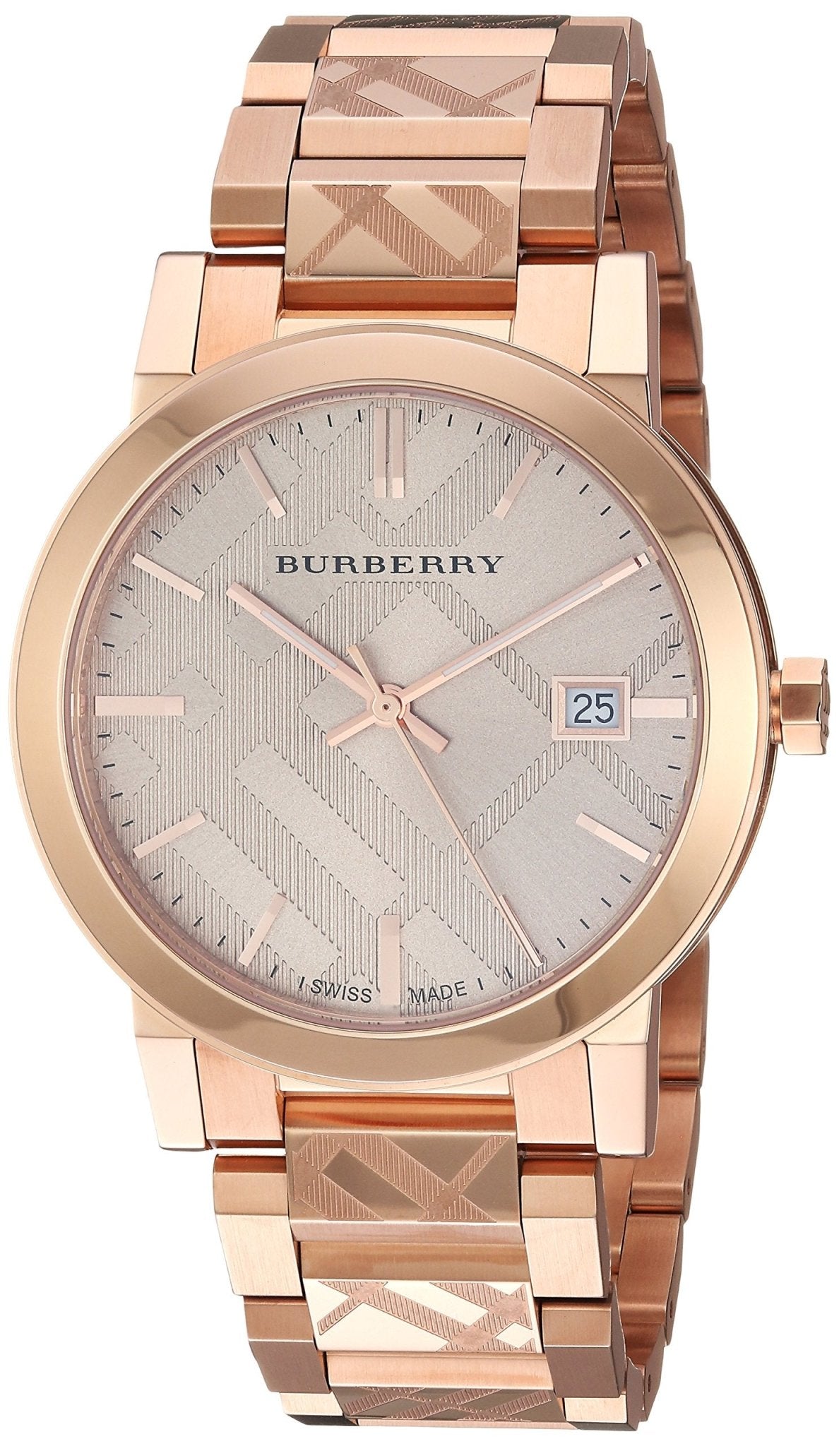  Shop Authentic Burberry The City Rose Gold Dial Rose Gold Steel Strap Watch for Women - BU9034 - Luxxuri