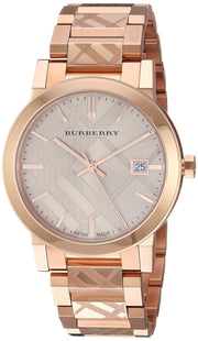  Shop Authentic Burberry The City Rose Gold Dial Rose Gold Steel Strap Watch for Women - BU9034 - Luxxuri