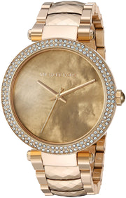  Shop Authentic Michael Kors Parker Gold Mother of Pearl Dial Gold Steel Strap Watch for Women - MK6425 - Luxxuri