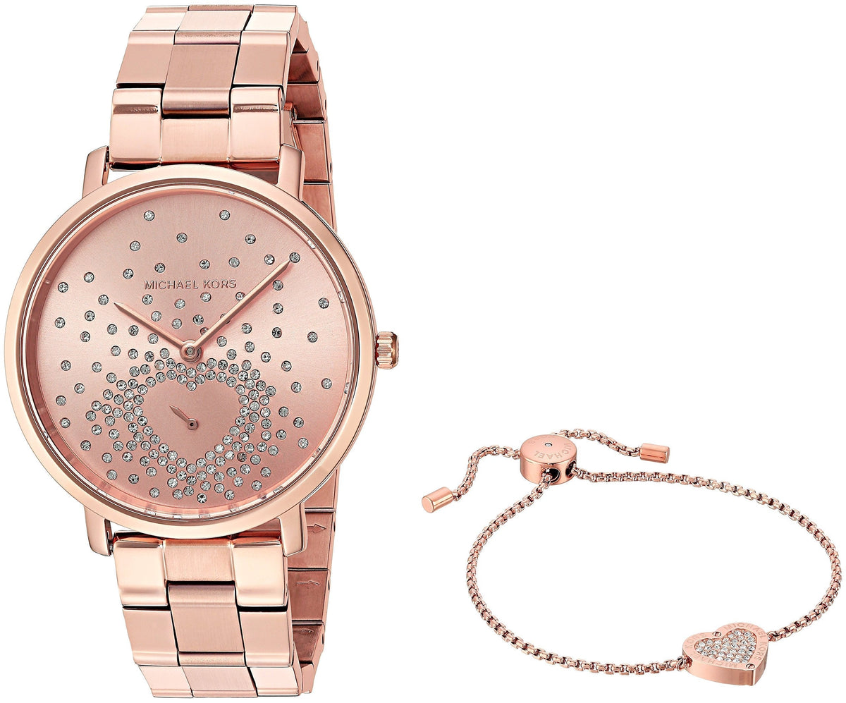  Shop Authentic Michael Kors Jaryn Rose Gold Dial Rose Gold Steel Strap Watch for Women - MK3621 - Luxxuri