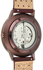 Shop Authentic Fossil Vintage Muse Automatic Skeleton Maroon Dial Maroon Leather Strap Watch for Women - ME3137 - Luxxuri