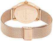  Shop Authentic Calvin Klein Minimal Black Dial Rose Gold Mesh Bracelet Watch for Men - K3M21621 - Luxxuri