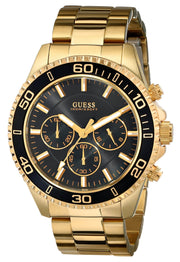  Shop Authentic Guess Chaser Chronograph Black Dial Gold Steel Strap Watch for Men - W0170G2 - Luxxuri