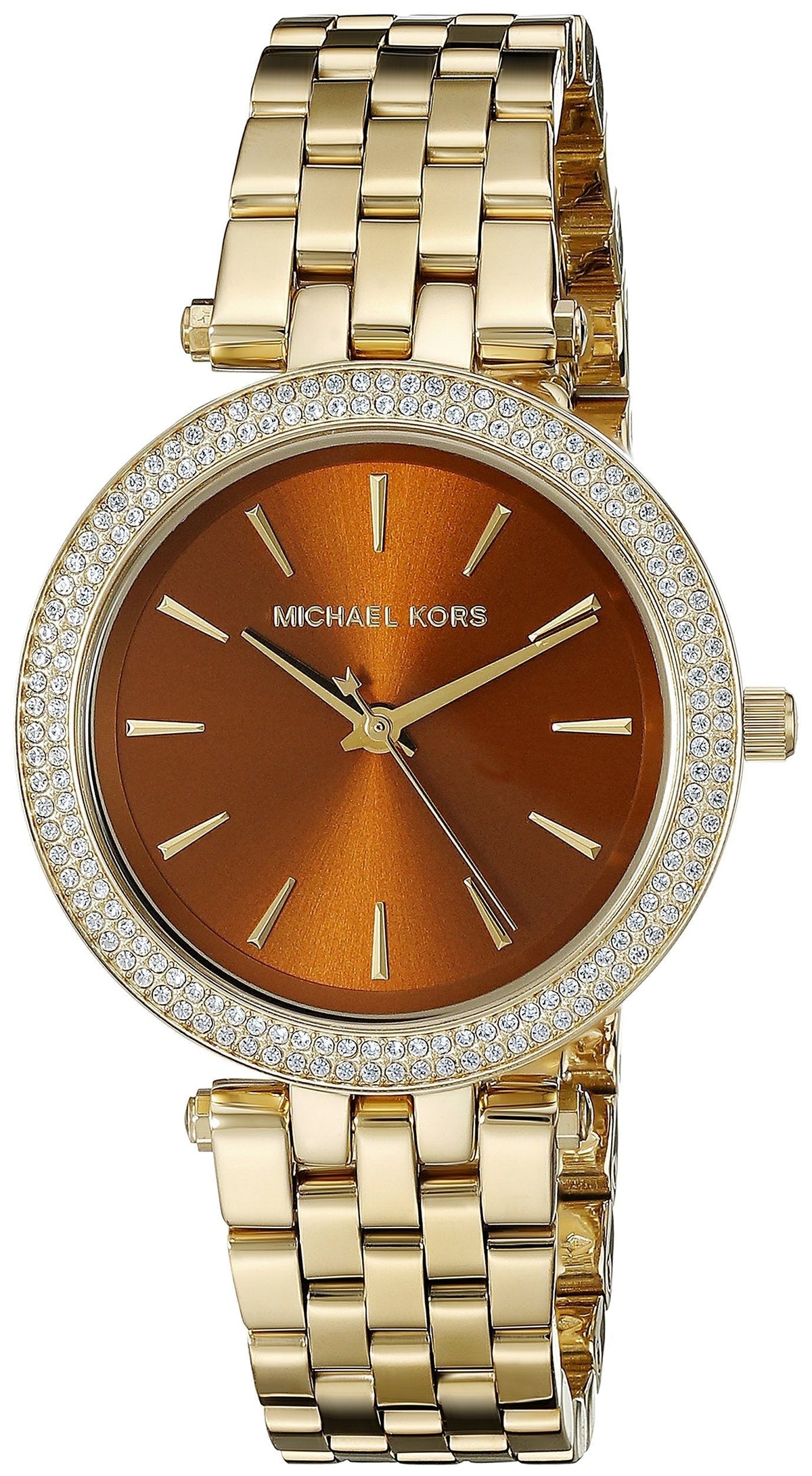  Shop Authentic Michael Kors Darci Amber Dial Gold Steel Strap Watch for Women - MK3408 - Luxxuri