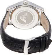  Shop Authentic Emporio Armani Valente Black Dial Black Leather Strap Watch For Men - AR0643 - Luxxuri