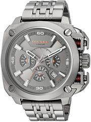  Shop Authentic Diesel BAMF Chronograph Gray Dial Gray Steel Strap Watch For Men - DZ7344 - Luxxuri
