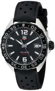  Shop Authentic Tag Heuer Formula 1 Quartz Black Dial Black Rubber Strap Watch for Men - WAZ1110.FT8023 - Luxxuri