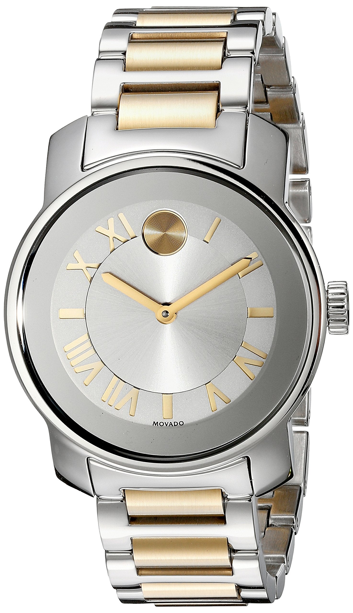  Shop Authentic Movado Bold Silver Dial Two Tone Steel Strap Watch for Women - 3600245 - Luxxuri