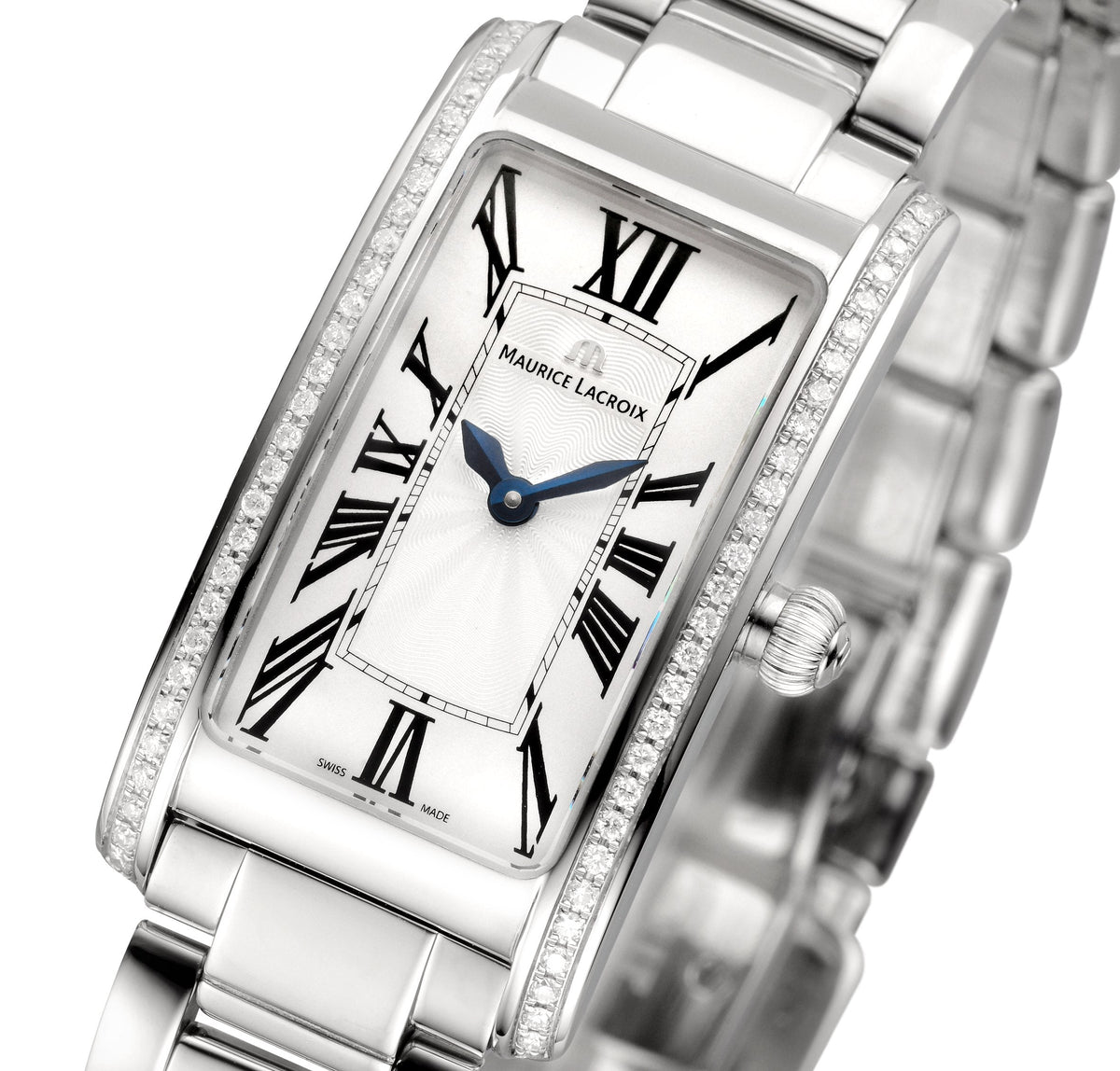  Shop Authentic Maurice Lacroix Fiaba Diamonds White Dial Silver Steel Strap Watch for Women - FA2164-SD532-118 - Luxxuri